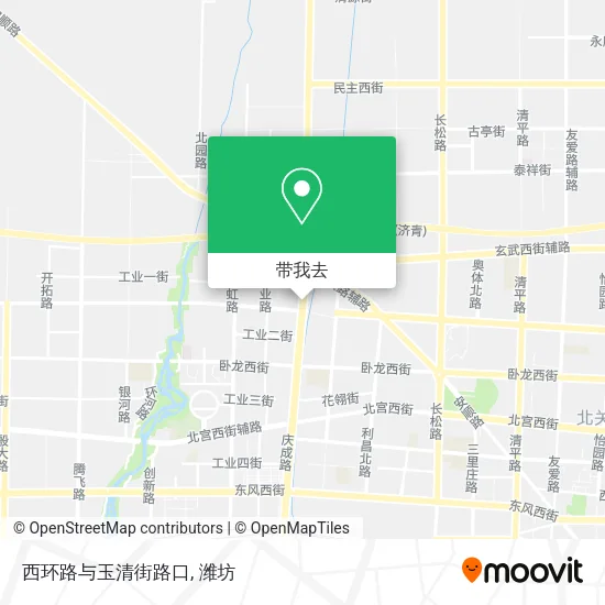 西环路与玉清街路口地图