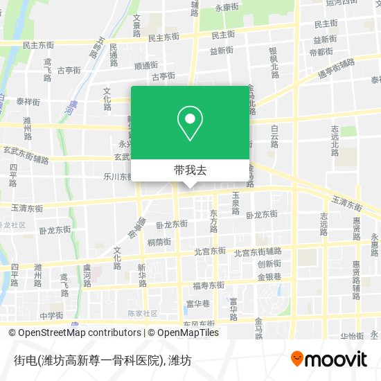 街电(潍坊高新尊一骨科医院)地图