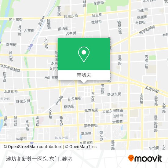 潍坊高新尊一医院-东门地图