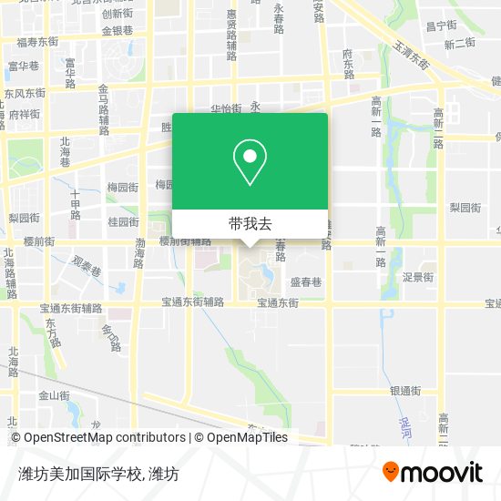 潍坊美加国际学校地图