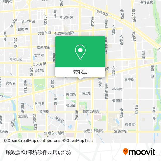 顺毅蛋糕(潍坊软件园店)地图