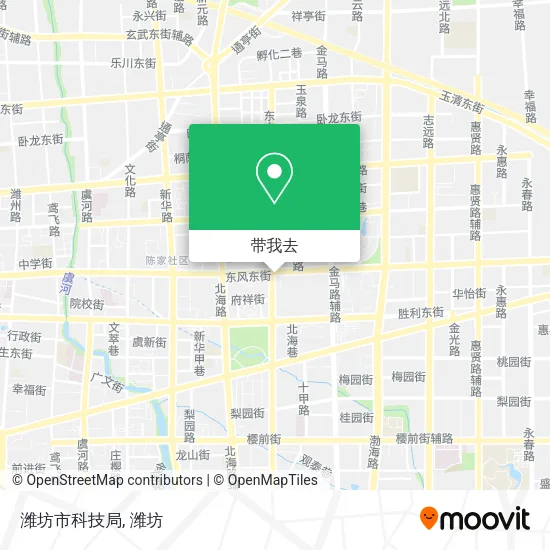 潍坊市科技局地图
