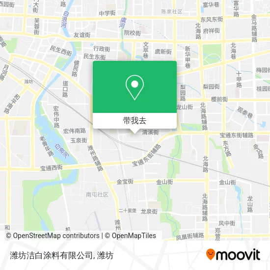 潍坊洁白涂料有限公司地图