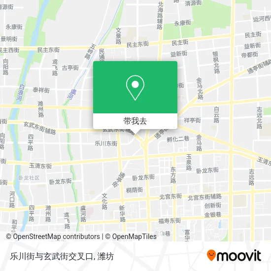 乐川街与玄武街交叉口地图