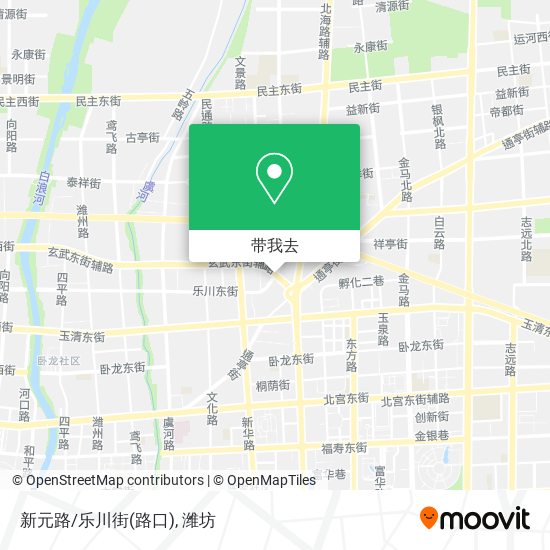 新元路/乐川街(路口)地图