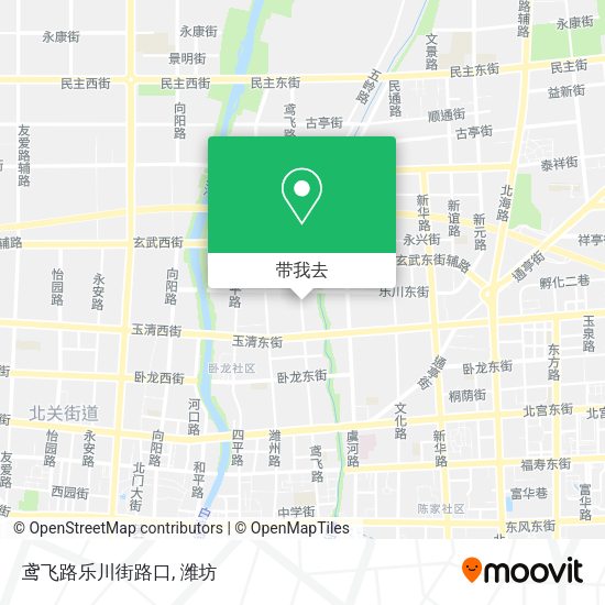 鸢飞路乐川街路口地图