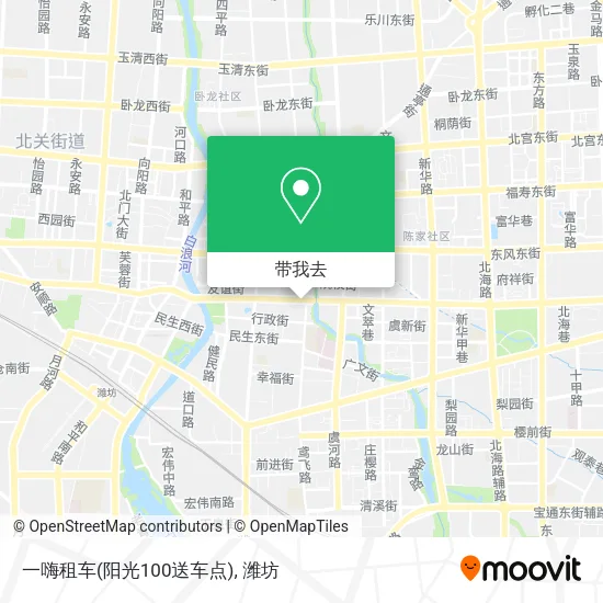 一嗨租车(阳光100送车点)地图
