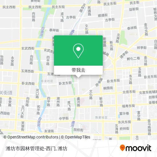 潍坊市园林管理处-西门地图