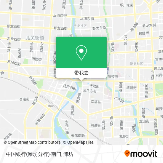 中国银行(潍坊分行)-南门地图