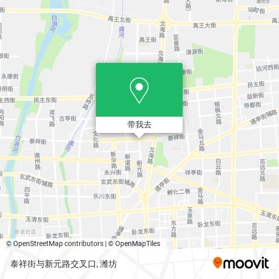 泰祥街与新元路交叉口地图