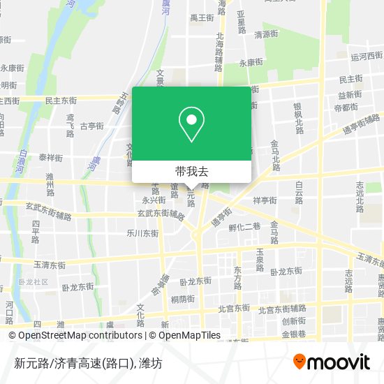 新元路/济青高速(路口)地图