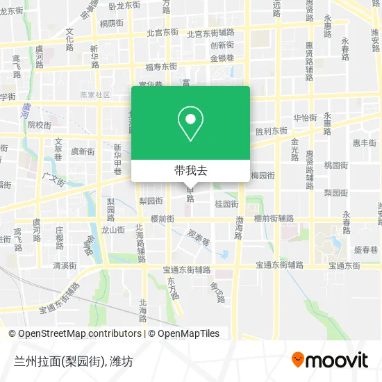 兰州拉面(梨园街)地图