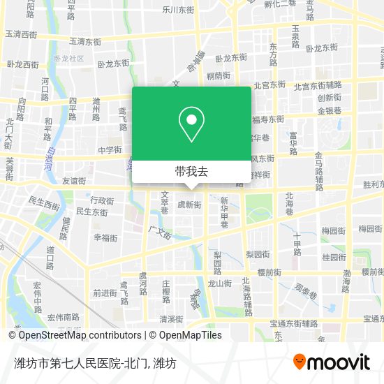 潍坊市第七人民医院-北门地图
