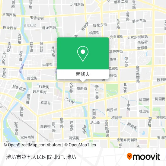 潍坊市第七人民医院-北门地图