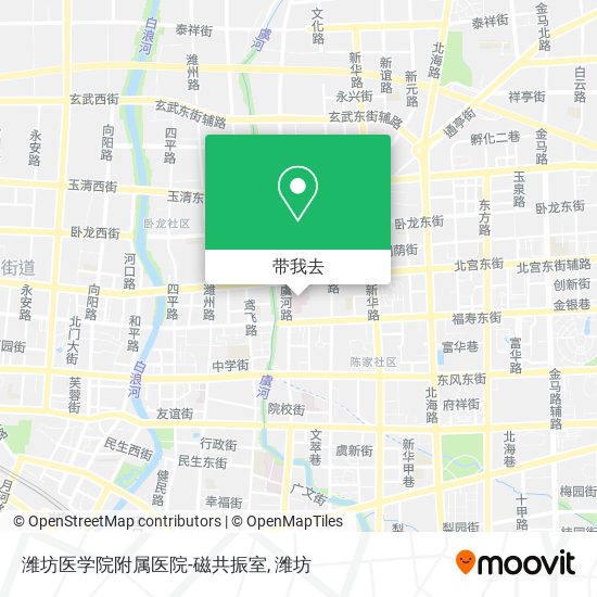 潍坊医学院附属医院-磁共振室地图