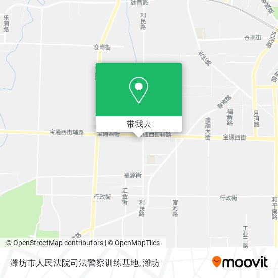 潍坊市人民法院司法警察训练基地地图