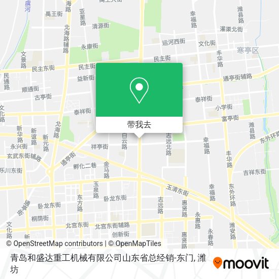 青岛和盛达重工机械有限公司山东省总经销-东门地图