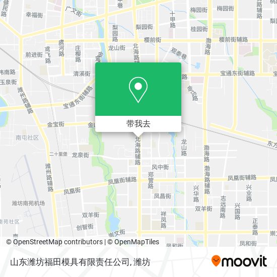 山东潍坊福田模具有限责任公司地图