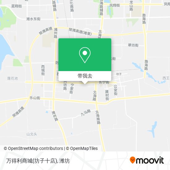 万得利商城(坊子十店)地图