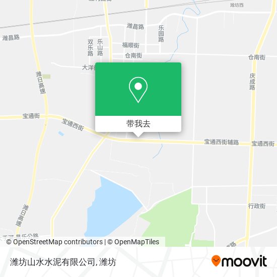 潍坊山水水泥有限公司地图