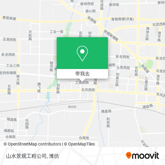 山水景观工程公司地图