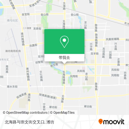 北海路与崇文街交叉口地图