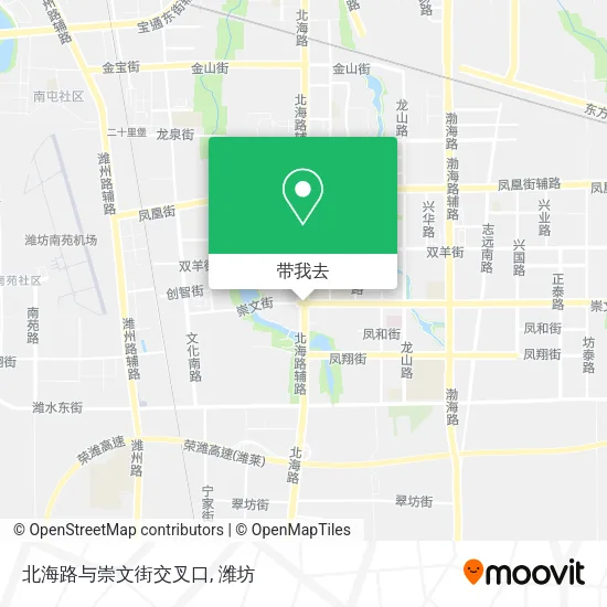 北海路与崇文街交叉口地图