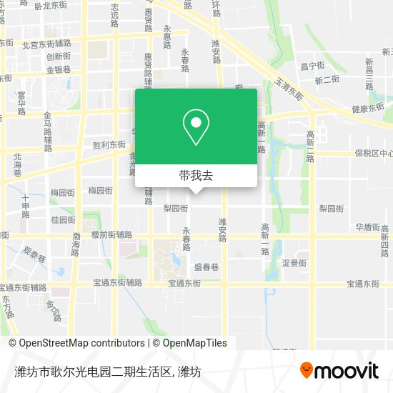 潍坊市歌尔光电园二期生活区地图