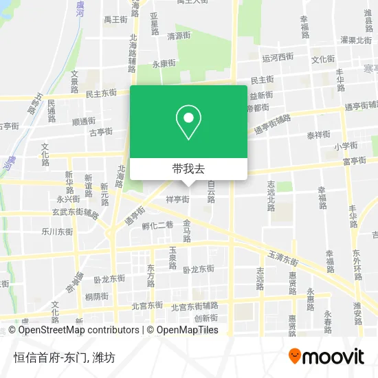 恒信首府-东门地图