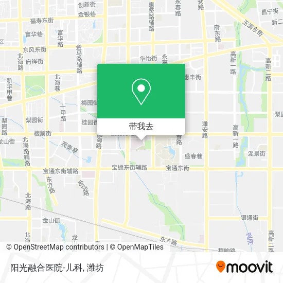 阳光融合医院-儿科地图