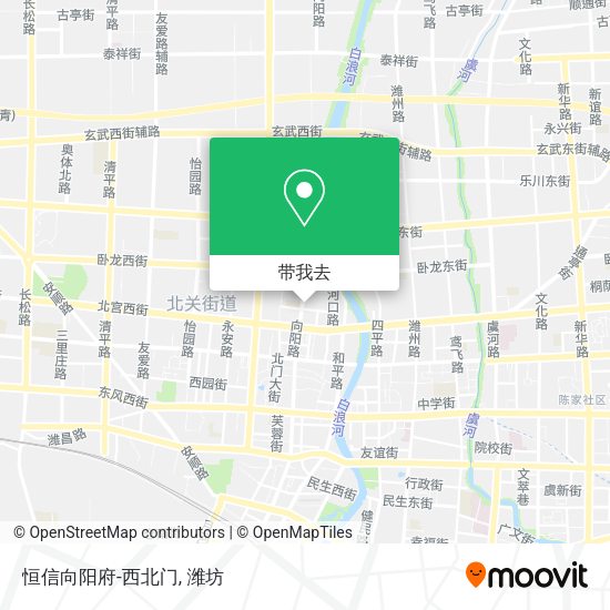 恒信向阳府-西北门地图