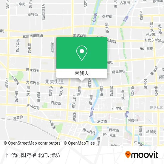 恒信向阳府-西北门地图