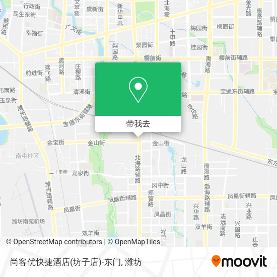 尚客优快捷酒店(坊子店)-东门地图