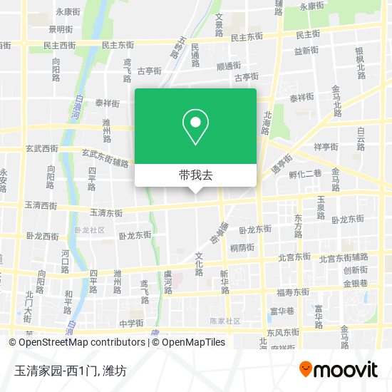 玉清家园-西1门地图