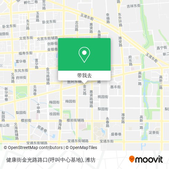 健康街金光路路口(呼叫中心基地)地图