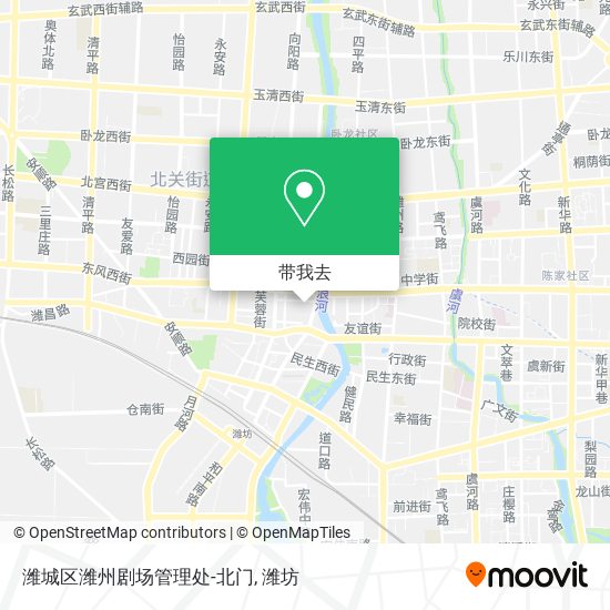 潍城区潍州剧场管理处-北门地图