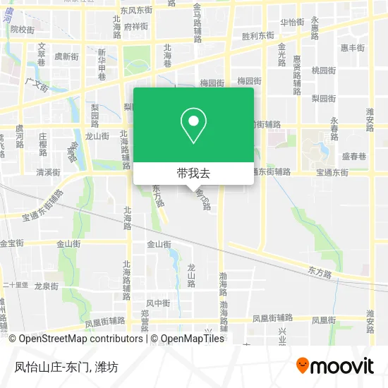 凤怡山庄-东门地图