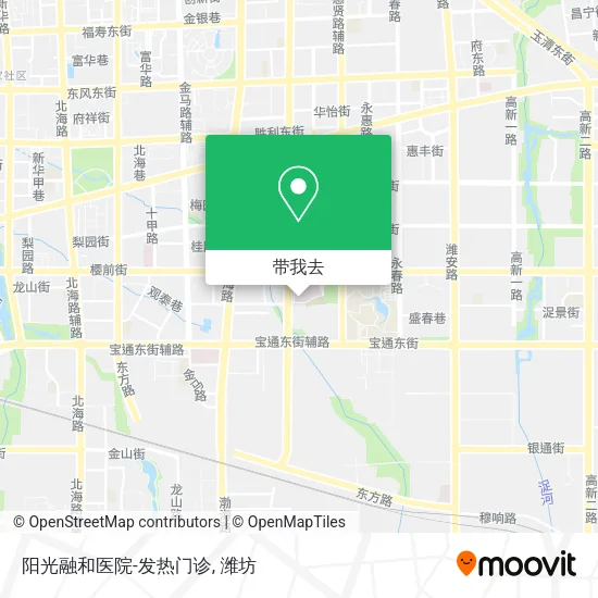阳光融和医院-发热门诊地图