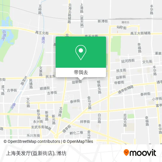 上海美发厅(益新街店)地图