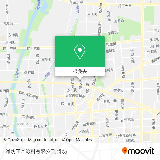 潍坊正本涂料有限公司地图