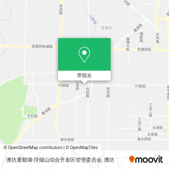 潍坊鸢都湖-浮烟山综合开发区管理委员会地图