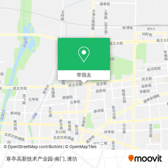 寒亭高新技术产业园-南门地图