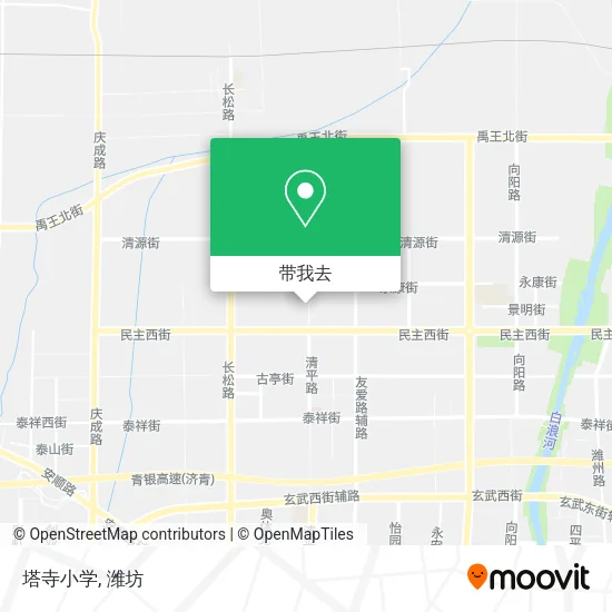 塔寺小学地图