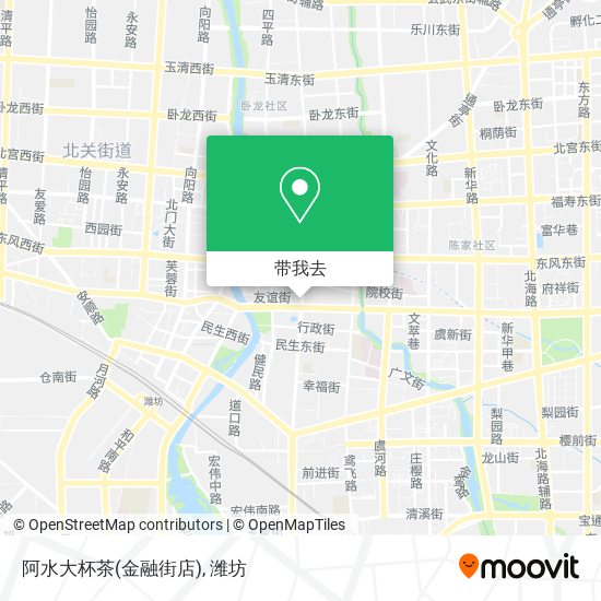 阿水大杯茶(金融街店)地图
