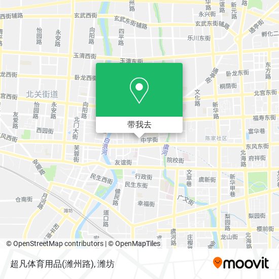 超凡体育用品(潍州路)地图