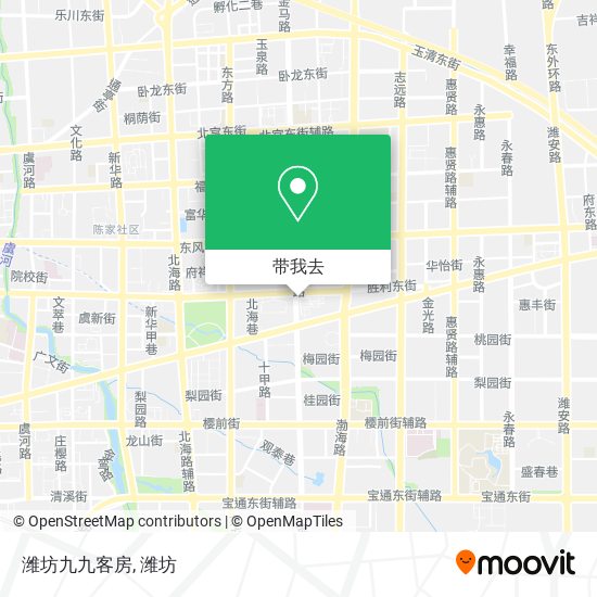 潍坊九九客房地图