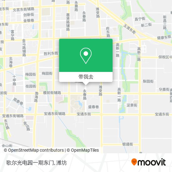歌尔光电园一期东门地图