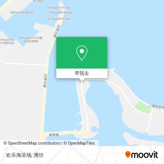 欢乐海浴场地图