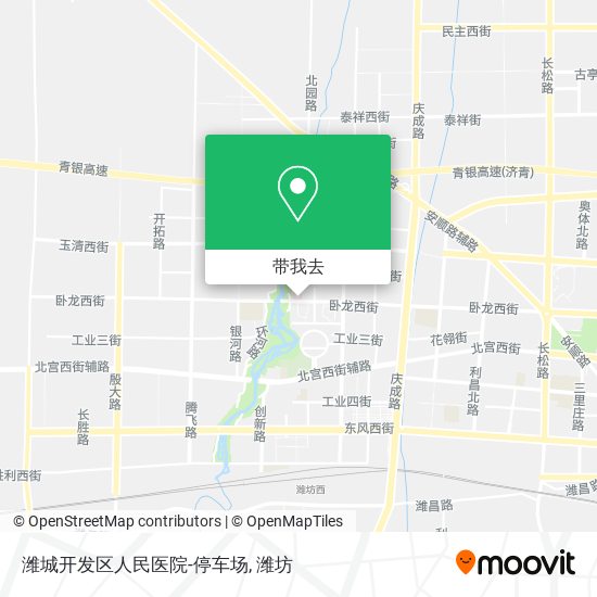 潍城开发区人民医院-停车场地图