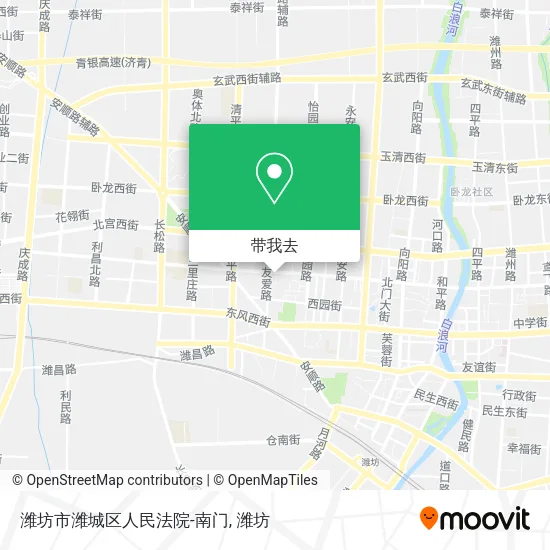 潍坊市潍城区人民法院-南门地图